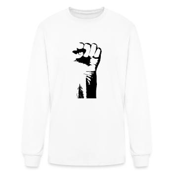 Power - Men's Long Sleeve T-Shirt - white - Front