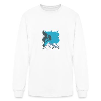 Climb - Men's Long Sleeve T-Shirt - white - Front