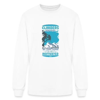 Climb - Men's Long Sleeve T-Shirt - white - Front