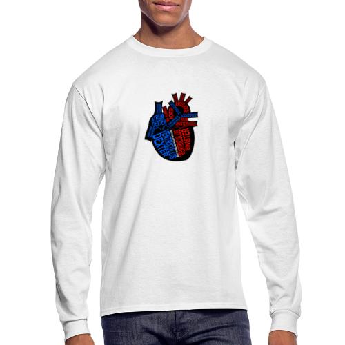 Skeleton Heart - Men's Long Sleeve T-Shirt
