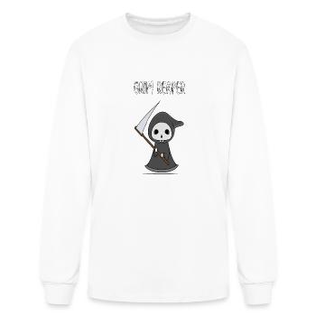 the grim reaper skeleton lovely - Men's Long Sleeve T-Shirt - white - Front