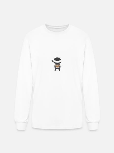 Delivery Ninja - Men's Long Sleeve T-Shirt - white