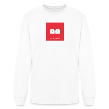 Keys to Happiness - Men's Long Sleeve T-Shirt - white - Front