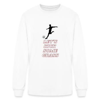 kick grass - Men's Long Sleeve T-Shirt - white - Front
