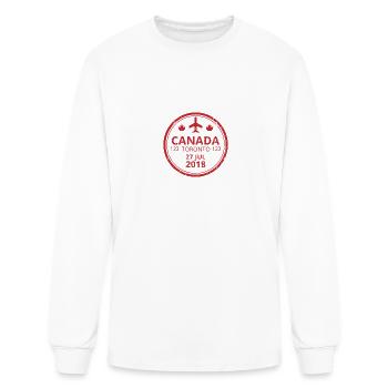 Canada Stamp - Men's Long Sleeve T-Shirt - white - Front