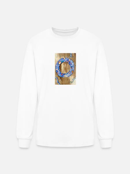 Sea Wreath - Men's Long Sleeve T-Shirt - white