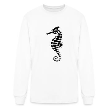 The Horse Sea - Men's Long Sleeve T-Shirt - white - Front
