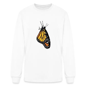 Monarch - Men's Long Sleeve T-Shirt - white - Front