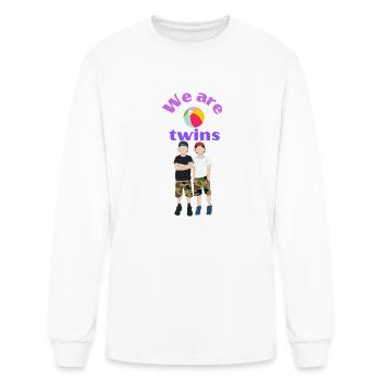 twins - Men's Long Sleeve T-Shirt - white - Front