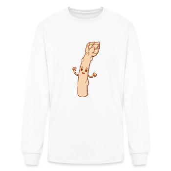 Comic Aspargus - Men's Long Sleeve T-Shirt - white - Front