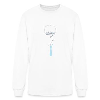 Turquoise Gaze: Anime Design - Men's Long Sleeve T-Shirt - white - Front