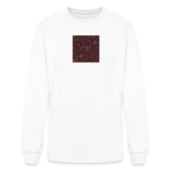 Golden Bloom On Plum - Men's Long Sleeve T-Shirt - white - Front