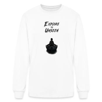 Lonely Boat  - Men's Long Sleeve T-Shirt - white - Front