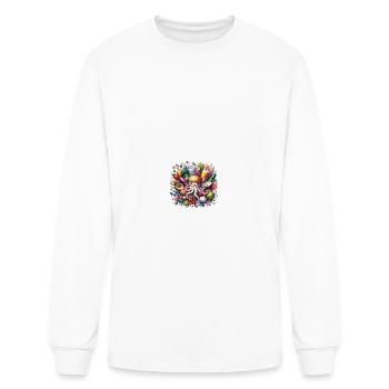 Furut in, oktopos - Men's Long Sleeve T-Shirt - white - Front