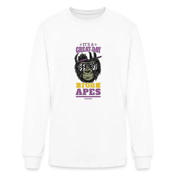 It's A Great Day For Apes - Men's Long Sleeve T-Shirt - white - Front