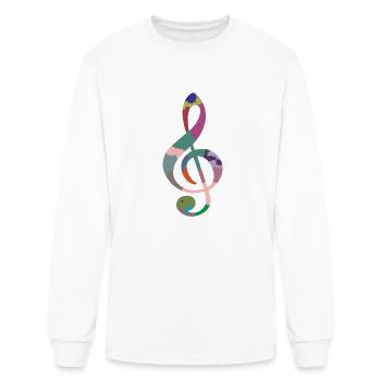 Music - Men's Long Sleeve T-Shirt - white - Front
