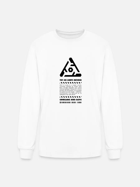 Surveillance Never Sleeps - Men's Long Sleeve T-Shirt - white