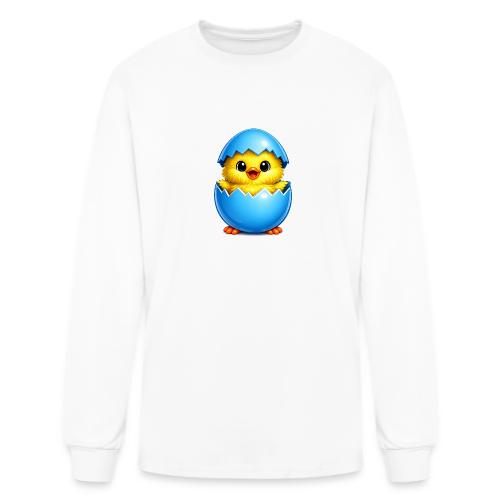 Easter Chick Blue - Men's Long Sleeve T-Shirt