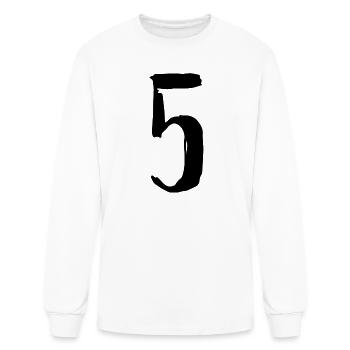 5 - Men's Long Sleeve T-Shirt - white - Front