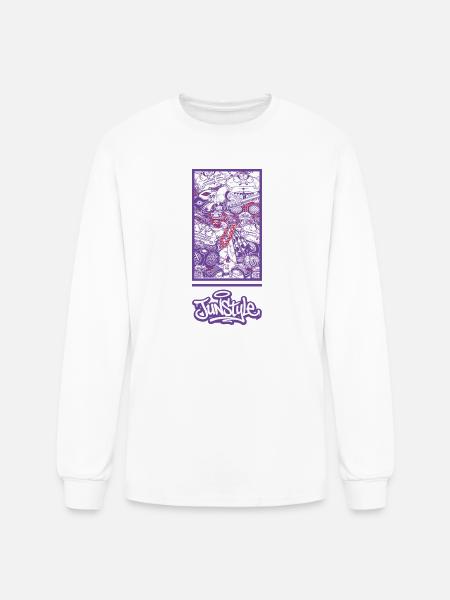 JunStyle Four Heavenly Kings Character 05 - Men's Long Sleeve T-Shirt - white