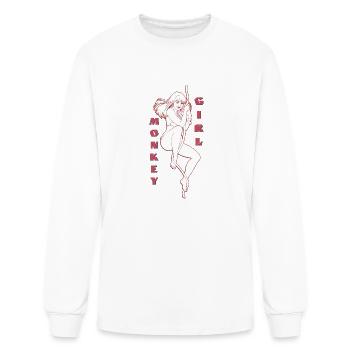 monkey_girl - Men's Long Sleeve T-Shirt - white - Front