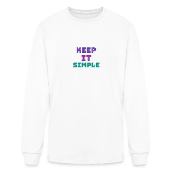 simplicity - Men's Long Sleeve T-Shirt - white - Front