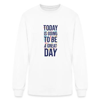 Great Day - Men's Long Sleeve T-Shirt - white - Front