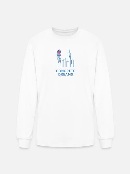 Concrete Dreams Torch Skyline - Men's Long Sleeve T-Shirt - white