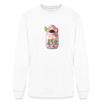 Luscious Layers Parfait Focus On the Delicious - Men's Long Sleeve T-Shirt - white - Front