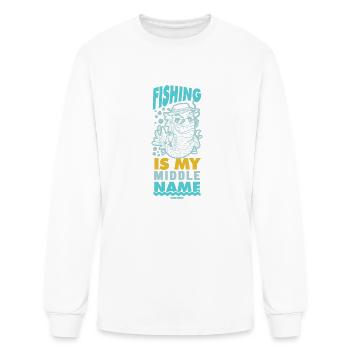 pêcheur - T-shirt à manches longues Homme - blanc - Devant