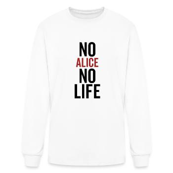 No Alice No Life - Men's Long Sleeve T-Shirt - white - Front