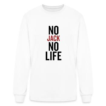 No Jack No Life - Men's Long Sleeve T-Shirt - white - Front