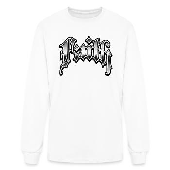Faith - Men's Long Sleeve T-Shirt - white - Front