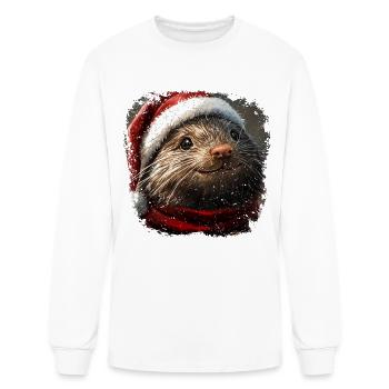 Mole Christmas - Men's Long Sleeve T-Shirt - white - Front