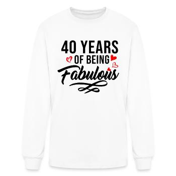 40 Years Birthday Gift - Men's Long Sleeve T-Shirt - white - Front