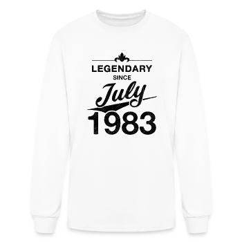 40th Birthday 40 Year Old Born July 1983 Gift - Men's Long Sleeve T-Shirt - white - Front