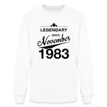 40th Birthday 40 Year Old Born November 1983 Gift - Men's Long Sleeve T-Shirt - white - Front