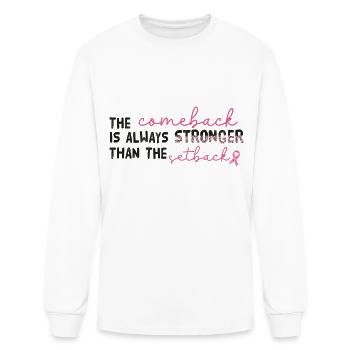 Breast Cancer - Men's Long Sleeve T-Shirt - white - Front