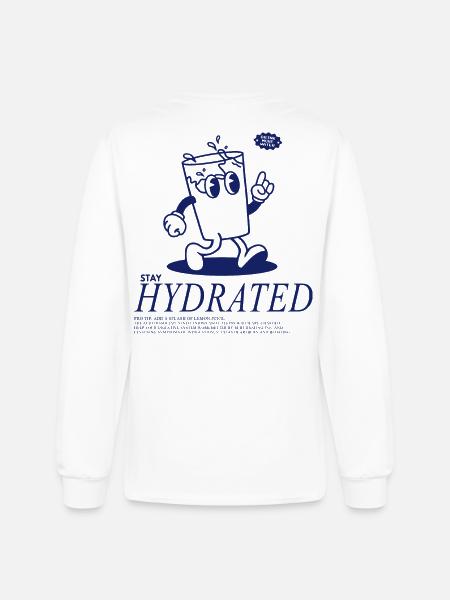 Stay Hydrated - Drink Your Water - Men's Long Sleeve T-Shirt - white