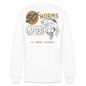 Lake Lugert Bait and Tackle Shirt - Men's Long Sleeve T-Shirt - white - Back