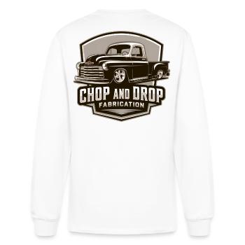Chop and Drop  - Men's Long Sleeve T-Shirt - white - Back