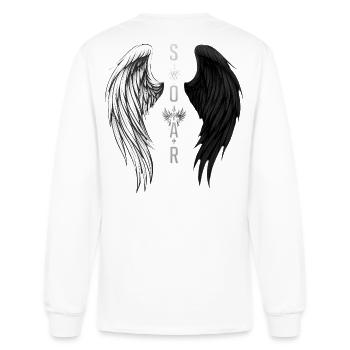 Soar Dual Wings - Men's Long Sleeve T-Shirt - white - Back