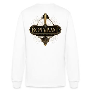 Bon Vivant Deco 1925 Gold - Men's Long Sleeve T-Shirt - white - Back