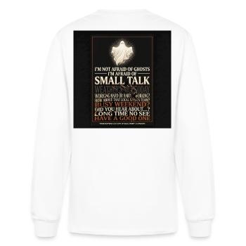 Halloween Small Talk Fantômes Tee Introvertis - T-shirt à manches longues Homme - blanc - Dos