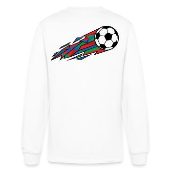 Vivid Kinetic Soccer Burst - Men's Long Sleeve T-Shirt - white - Back