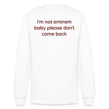 Not That Rap Star Breakup - Men's Long Sleeve T-Shirt - white - Back