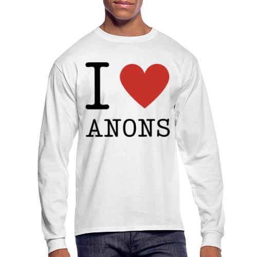 I <3 ANONS - Men's Long Sleeve T-Shirt