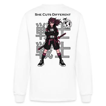 Ninja Tempest Hoodie Hero - Men's Long Sleeve T-Shirt - white - Back