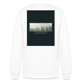 Oxygen Forest Frame - Men's Long Sleeve T-Shirt - white - Back