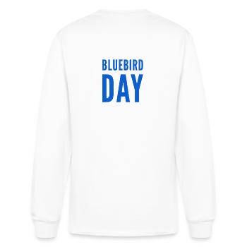 BLUEBIRD DAY. - Men's Long Sleeve T-Shirt - white - Back
